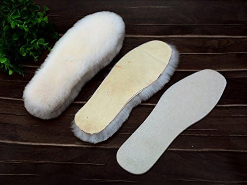 Lot De 2 Paires De Seelles Intérieures En Laine De Outon Et Liège