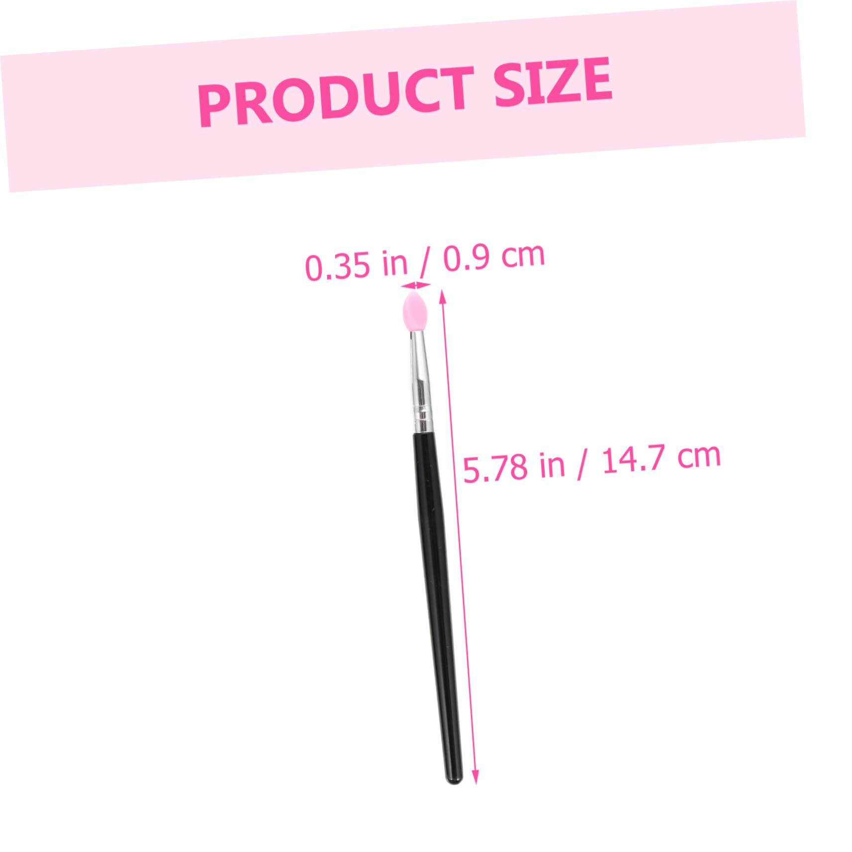 FOMIYES Set Di 5 Pennelli Per Il Trucco in Silicone Applicatore Per Rossetto E Ombretto Per Donna Facili Da Pulire Portatili Per Uso Domestico E in Salone 5 Pezzi*5