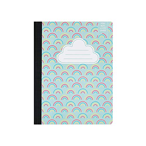 Yoobi | Rainbow Composition Book | 100 College Ruled Sheets with ...