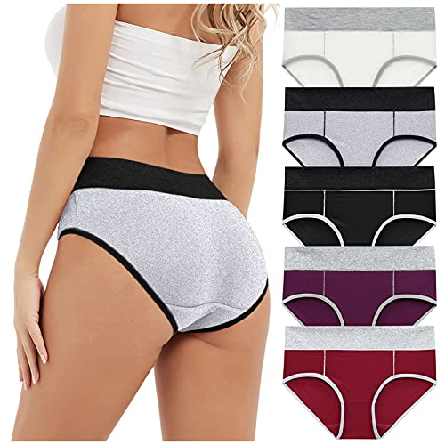 Slip culotte bikini patchwork femme lot de 5 pièces élégantes