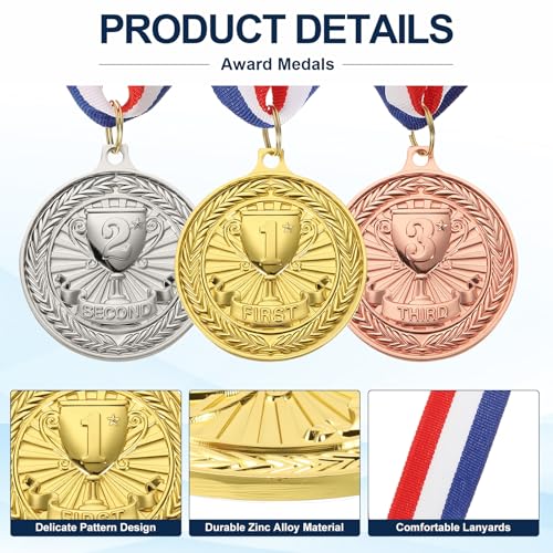 Médailles de récompense avec ruban pour célébration et tournoi