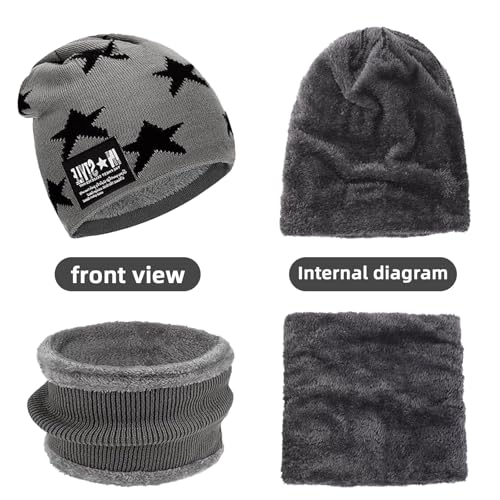 Nahaufnahme der flachen Naht und dichten Maschenstruktur der Ajuanbazha Strickmütze