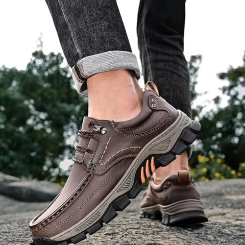 Men's Orthopedic Comfortable Breathable Leather Slip-On Loafers4