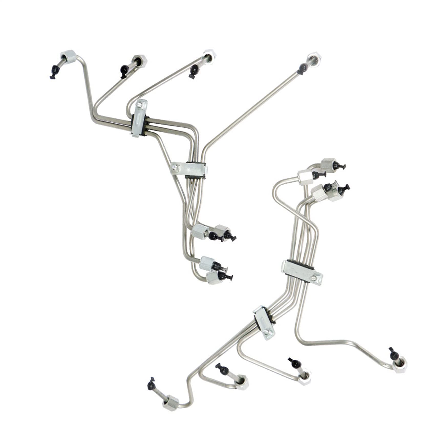 WFLNHB Fuel Injection Lines 8 Set Replacement for Ford 6.9L 7.3L IDI Diesel F Series 1983-1994