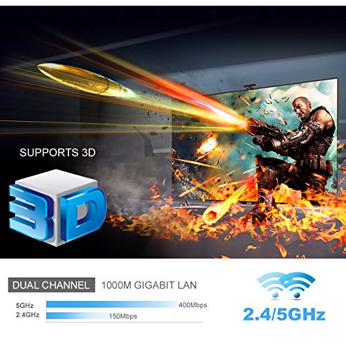 U2C X Plus, Android 7.1 TV Box, Amlogic S912 Octa Core [2GB RAM+16GB ROM] 64 Bit Smart TV Box Dual Band WiFi 2.4GHz/5GHz Model Media Player [2018 Newest] - Thumbnail 6