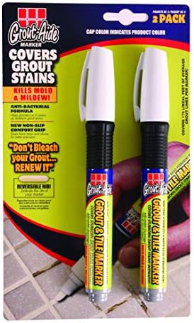 Grout-Aide 05161, Almond Grout and Tile Marker, 2 Count (Pack of 1), 6 Fl Oz