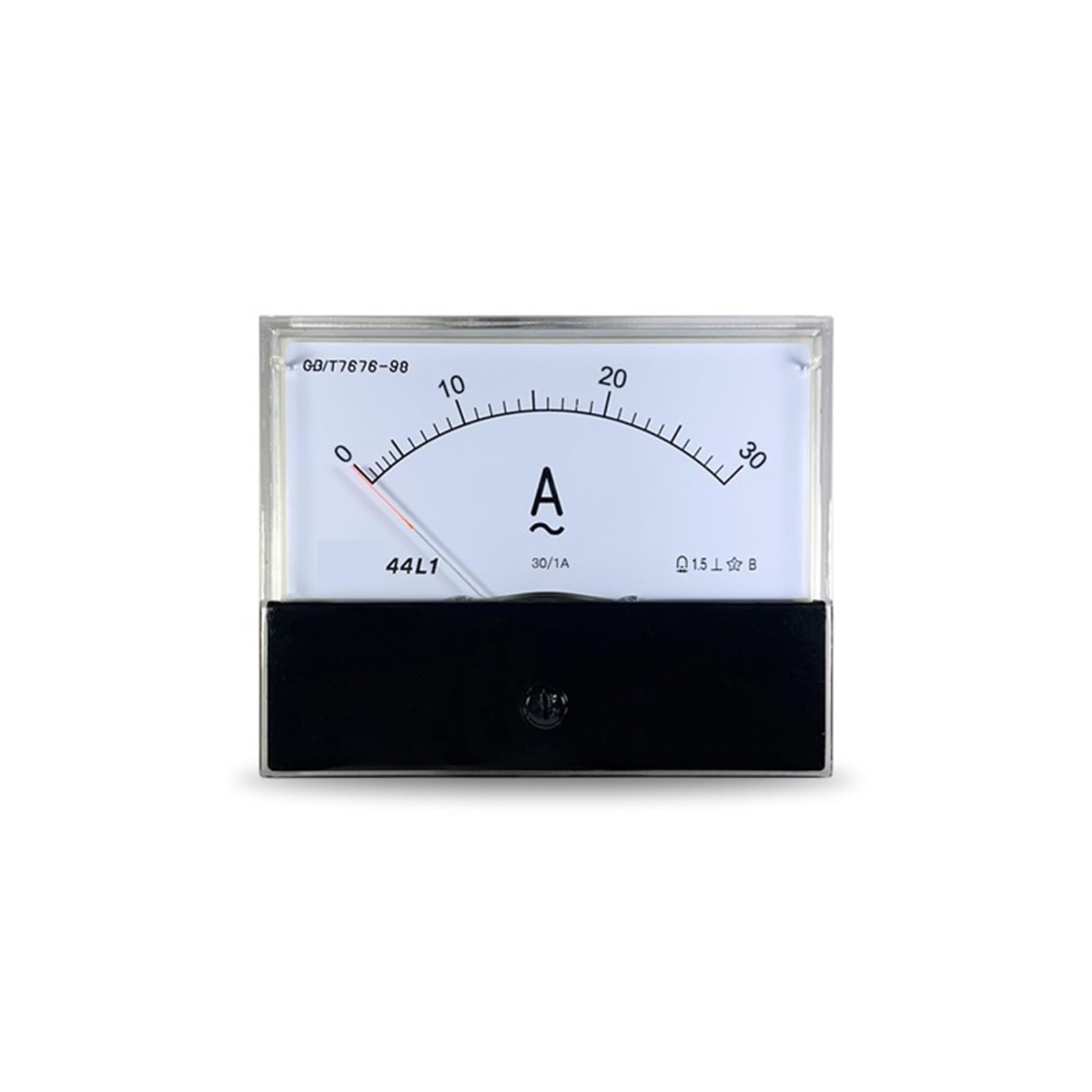 Amperímetro CA 44L1 de panel analógico con puntero de 80 x 100 mm y medición precisa de 1 A 4