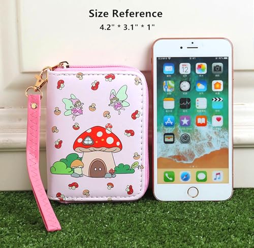 Image of AACKS Little Girls Coin Purse Kids Small Wallet for Teens Women Mini Coin Pouches with Strap Cute Cartoon Card Holder Cat Kitty Panda Unicorn