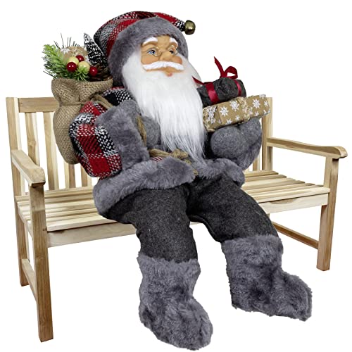 Christmas Paradise Sitzender Weihnachtsmann 45cm Deko-Figur...