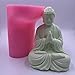 Big Size Buddha Candle Molds Decorating Resin Concrete Crafts Molds 3D Silicone Mold for Candle Wax Epoxy Gypsum Craft Making