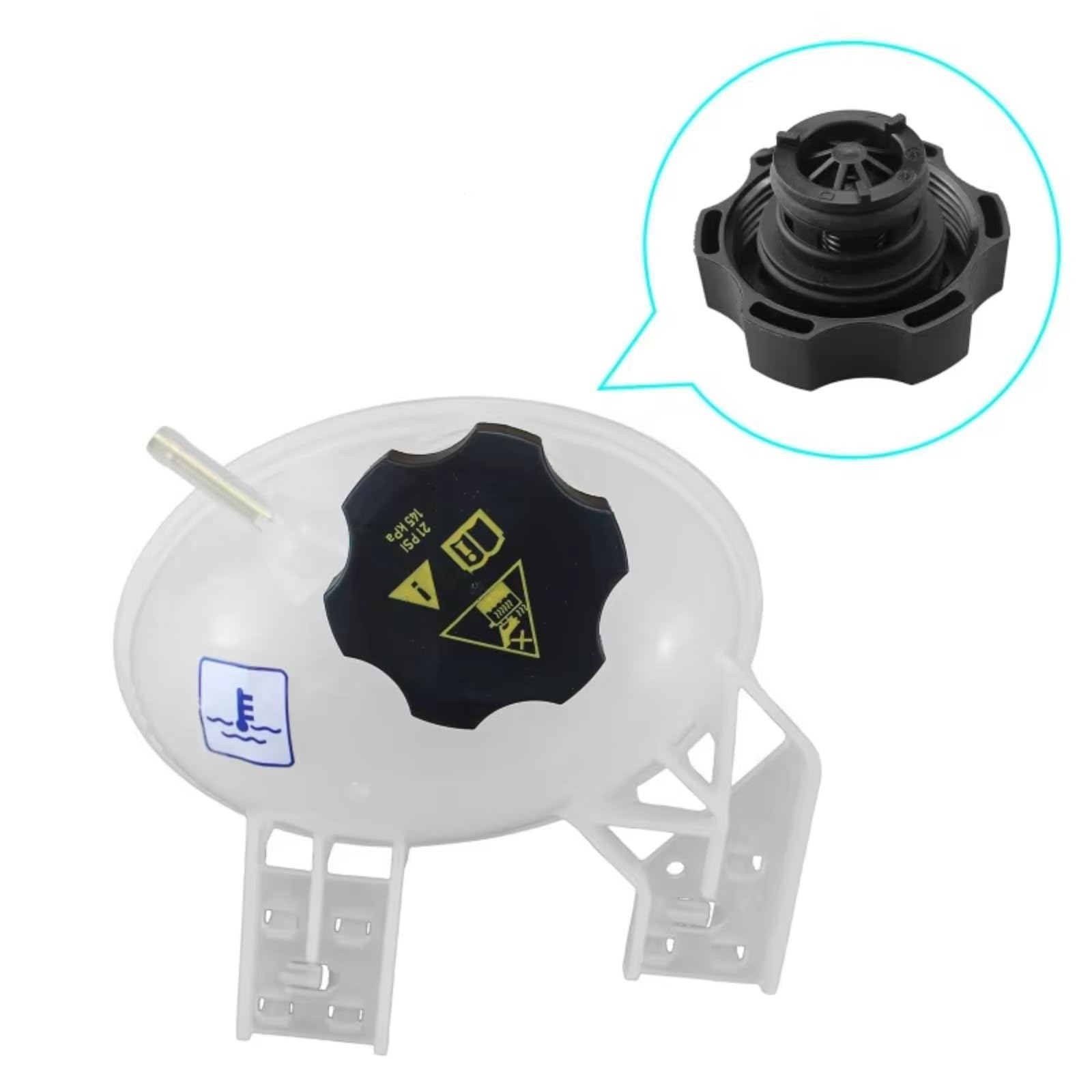 Tanque de Agua Auxiliar para Renegade OEM 52052767 603841 CH3014170 Depósito de refrigerante Tanque de expansión del radiador con Tapa Accesorios
