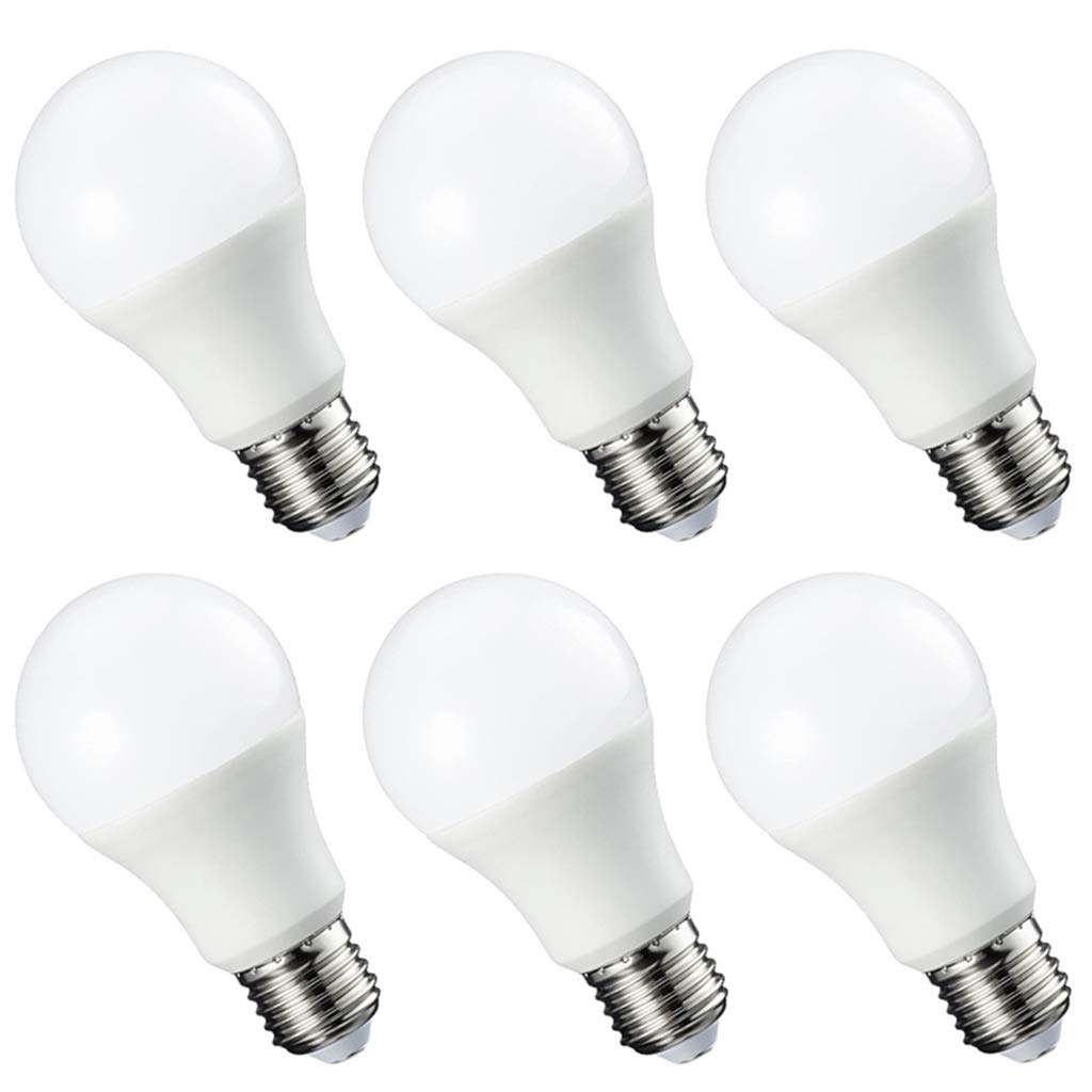 Yaeer 9W E27 LED Lamp Cold White 6000K LED Light Bulb, 812LM LED Omnidirectional Light, 6-Pack, Not Dimmable