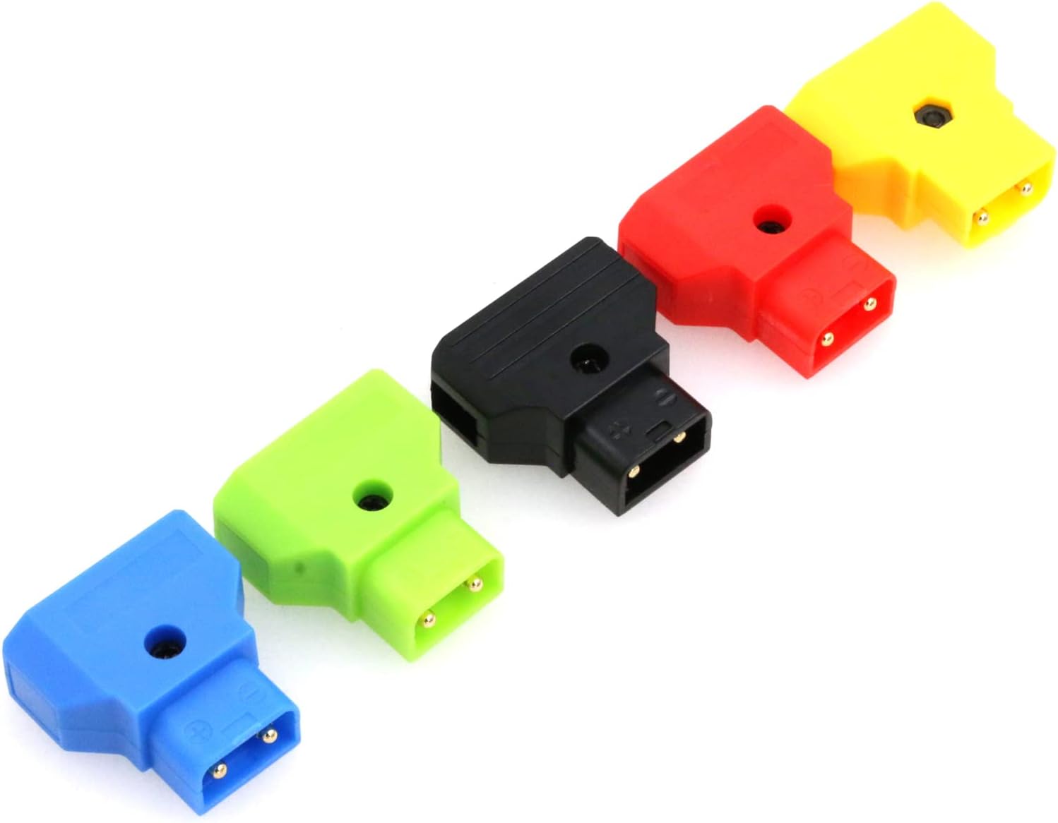 Male D-Tap Connector Dtap Plug Rewirable DIY Power Cable for BMCC BMPCC DSLR Rig V-Mount Anton Camera Battery (Colorful Dtap) image 2