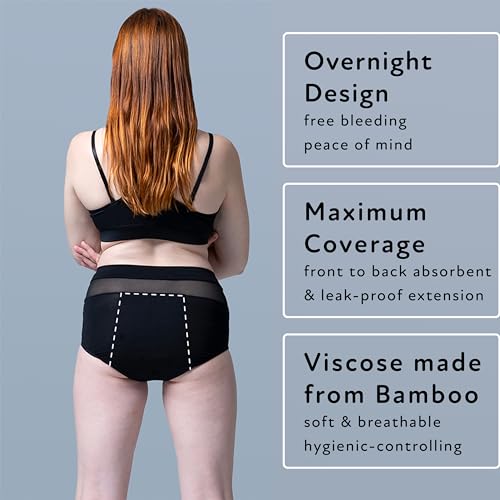 Goat Union Overnight Period Underwear for Women Heavy Flow, Leakproof Menstrual Panties Full Coverage4