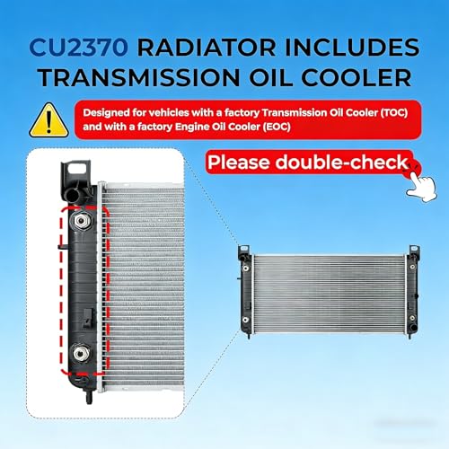Image of 2370 Radiator for Cadillac Escalade 6.0 V8 2002-2006