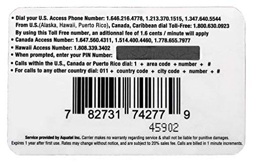 Phone Card for International & up to 1660 Domestic Minutes, Prepaid Calling Card for Any Phones & Payphones - Thumbnail 7