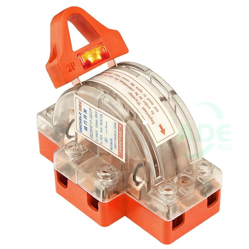 Interruptor de cuchilla Interruptor de inversión Interruptor de cuchilla Todo material de cobre Pantalla de luz LED 2P 3P 32A 63A 100A 220V 380V(3P-63A With LED)