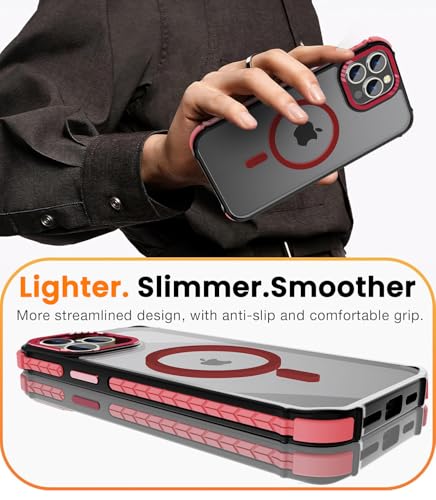 Coque iPhone 13 Pro robuste contre les chocs dos translucide mat DEERLAMN