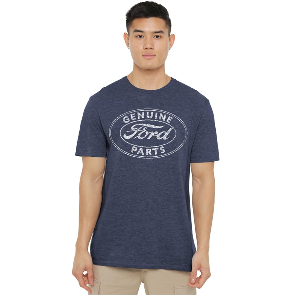 Ford Genuine Parts Unisex T Shirt, Navy, Large
