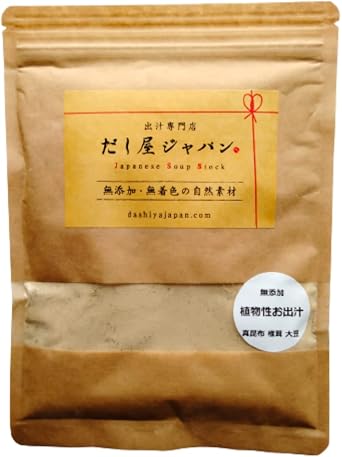 Dashiya Japan Vegetable Dashi, Additive-free, Powder Soup, Shinkelp, Shiitake Mushrooms, Soybeans, Domestically Produced Vegan Shishi Soup 200
