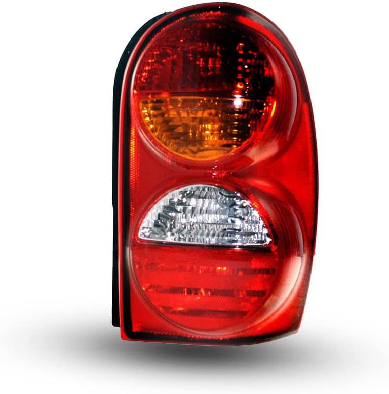 Premium Rear Passenger Right Side Tail Light Lamp Assembly Amber Clear and Red Lens For Jeep Liberty 2002 2003 2004 - CH2801149