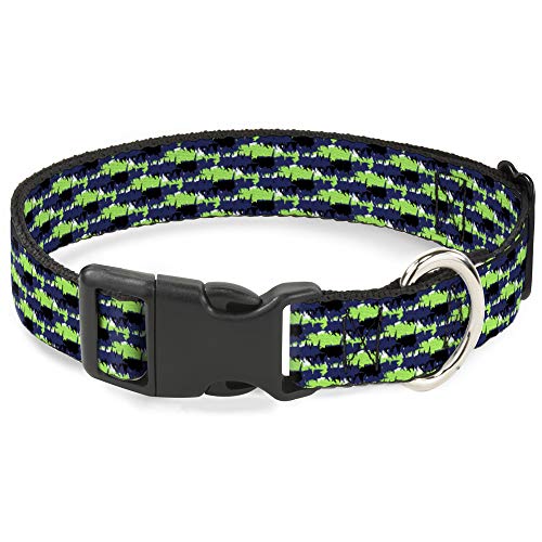 Collar de clip de plástico Buckle-Down ajustable con estampado abstracto para mascotas 2