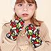Christmas Hat Fashion Print warm water proof mittens toddler girl gloves guantes para el frio ni?as 4-6 Y
