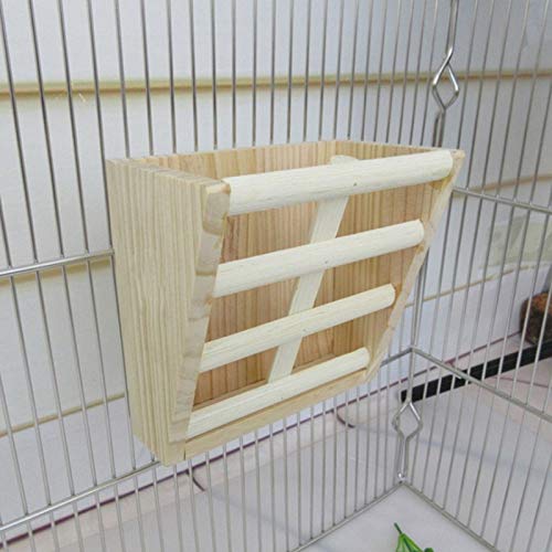 REFURBISHHOUSE Kleine dieren kooi accessoires- konijn hooi feeder rek, natuurlijke houten hooi manger, hamster gerbil… - Image 4