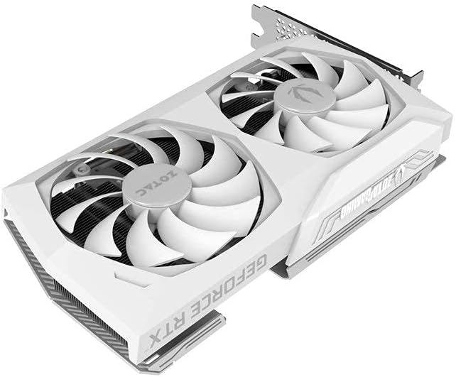Zotac Gaming GeForce RTX 3070 Twin Edge OC White Edition 8GB GDDR6 Graphics Card, IceStorm 2.0 Advanced Cooling, White LED Logo Lighting (ZT-A30700J-10P) (Renewed)