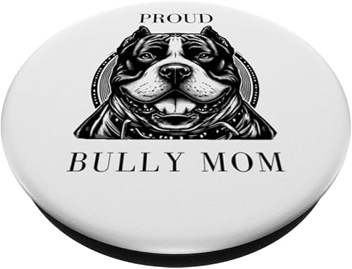 Miniatura 2 de Bully Mom American Bully XL Pitbull Terrier Dog Support PopSockets Standard PopGrip