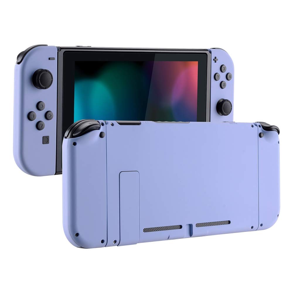 eXtremeRate Carcasa con Botones para Nintendo Switch - Funda Protectora de Reemplazo para Joycons y Consola, Shell de Bricolaje con Teclas para Nintendo Switch Accesorios (Violeta Claro)