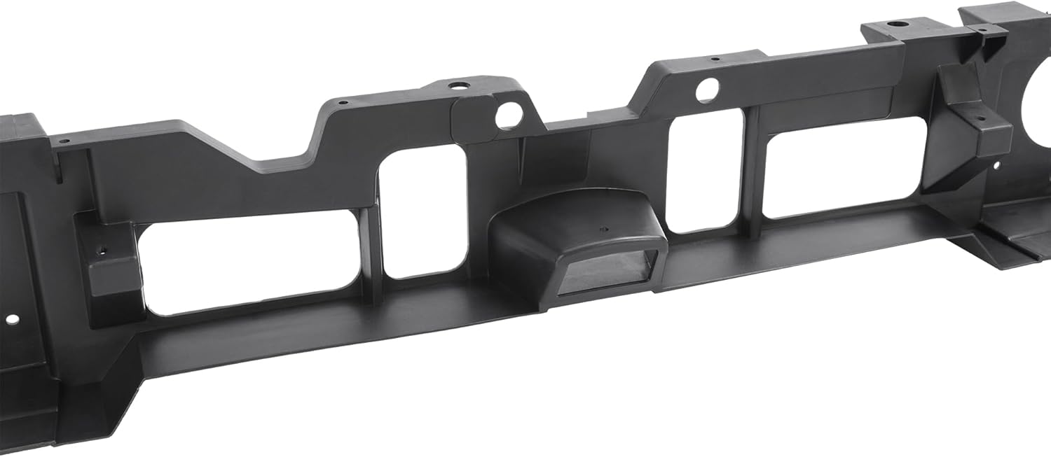 KUAFU Front Header Panel Compatible with 1987-1993 Ford Mustang FOZZ8A284A FO1221103 Headlight Headlamp Mounting Panel Grille Grill Opening Panel Black 3Pcs