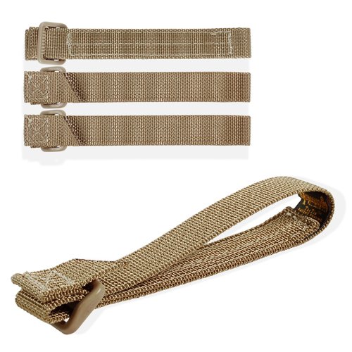 Maxpedition5" TacTie Shoulder Strap Khaki Pack of 4