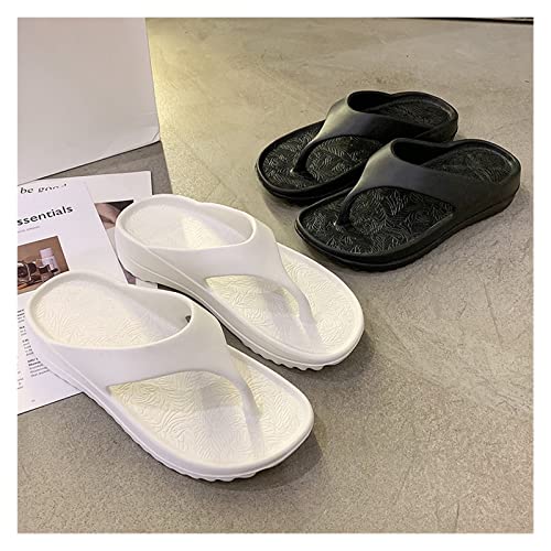 Beach Sandals Fashion Personality Flip-flops Female Summer Fashion Outer Thick Bottom Simple Korean Version Of Sandals Clip Feet Outer Wear Beach Shoes Female Pillow Slippers4