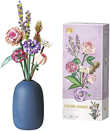 Wenrescry DIY Blumenstrauß Bausatz - 497 Bausteine Für Kreative Blumenarrangements