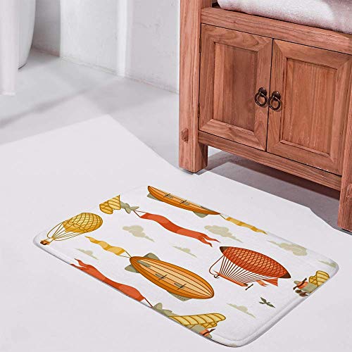 Tapis de bain absorbant et antidérapant en velours lavable en machine - 3