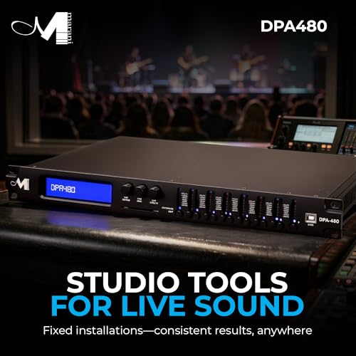 Procesador de Audio DSP Matrix System 4 entradas y 8 salidas XLR, Mezclador de Gestión Controlado por Computadora, Sistema Matricial con Filtros Paramétricos, Crossover y Limitador de Picos miniatura 5