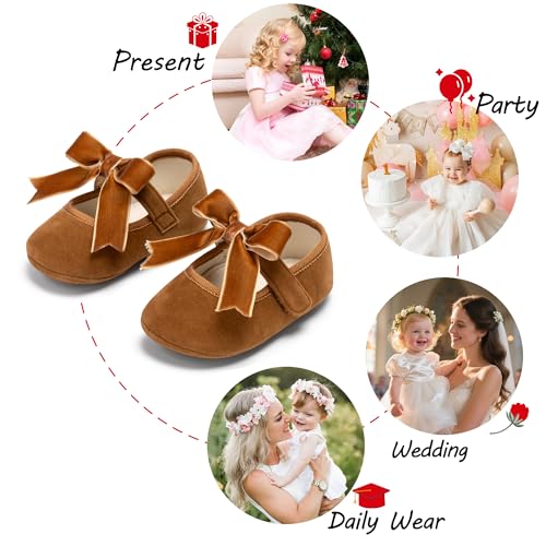 Image of PHIRAMIN Toddler Girl Mary Jane Dress Shoes-Little Girl School Uniform Shoes for Wedding Party