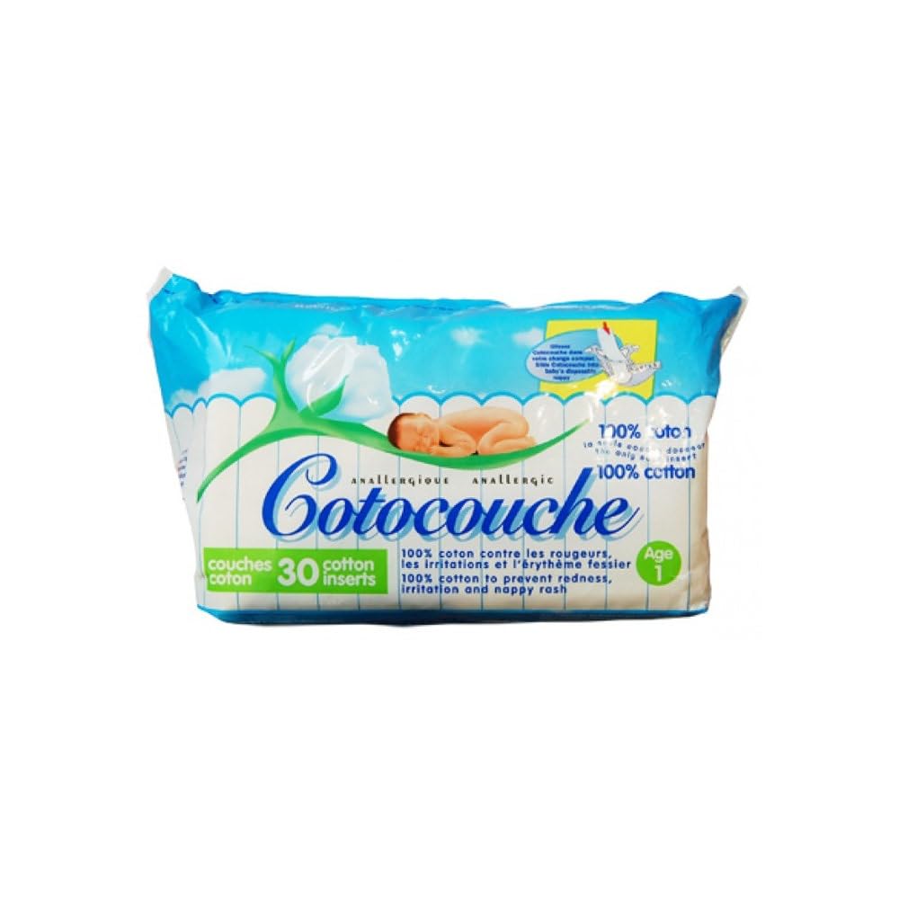 Tetra Medical - Cotocouche Couches 100% Coton 1er Age 30 Couches