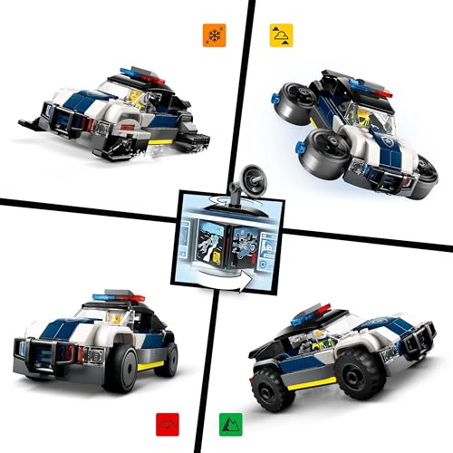 Image of LEGO City Custom Police Car Garage Toy Set for Real-Life Heroes 60457 Building Blocks Toys for 6+ Gift for Boys and Girls