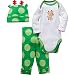 Gerber Baby Girls' 3 Piece Bodysuit, Reindeer, 3-6 Months