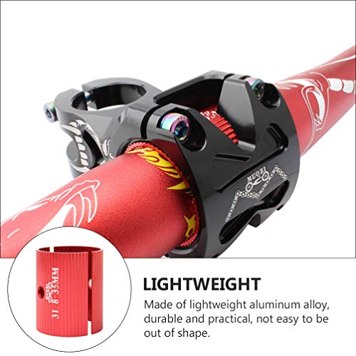 FAVOMOTO 2Pcs Adaptador Da Haste Haste De Liga de Alumínio Bicicleta Guiador Shim Adaptador Redutor