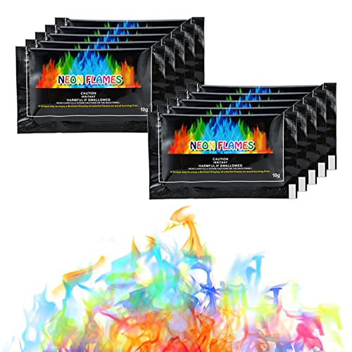 Buntes Feuerpulver, Magic Fire Pulver, Buntes Feuer, Neon Flames, Farbe...