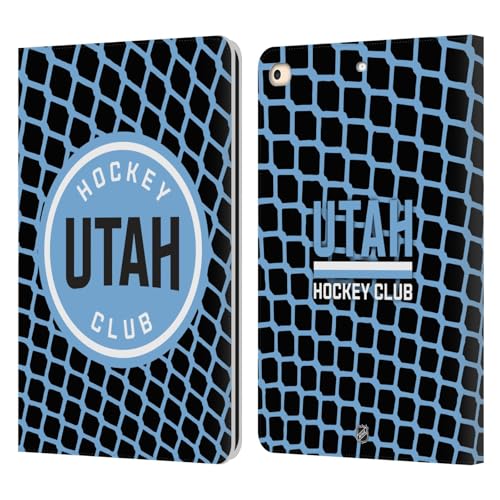 Coque NHL Utah Mammoth en cuir avec rabat magnétique et fonction stand pour iPad 9.7 version 2017
