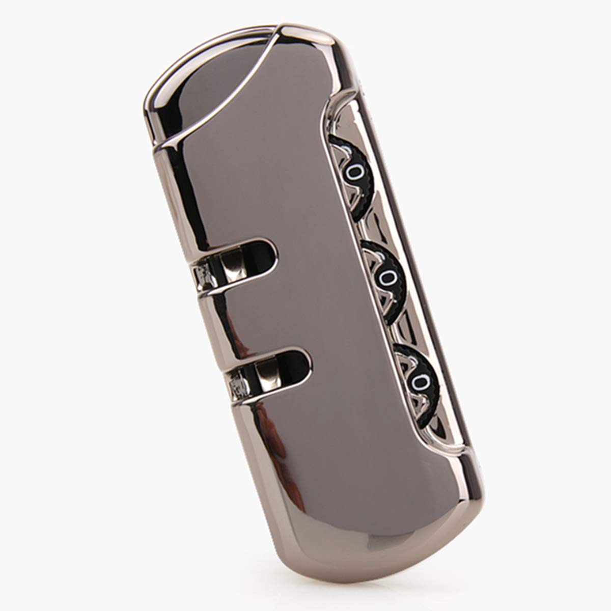Eingebautes Kofferschloss, Set mit einem Paar S022# Zahlenschloss-Ersatz for Koffer-Zugstangen, Boxen, Truhen, DIY(Silvery)