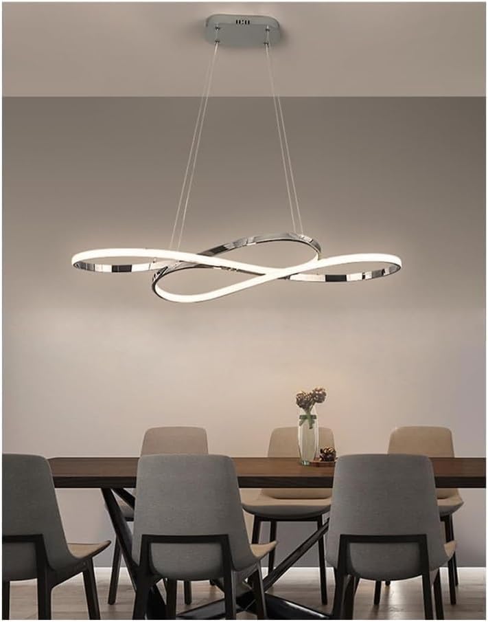 Plafonnier LED linéaire dimmable pour salle à manger avec télécommande