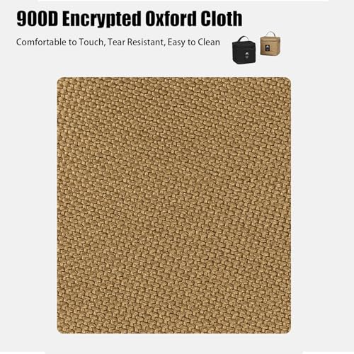 Bolsa para especias portátil de tela Oxford, khaki miniatura 3
