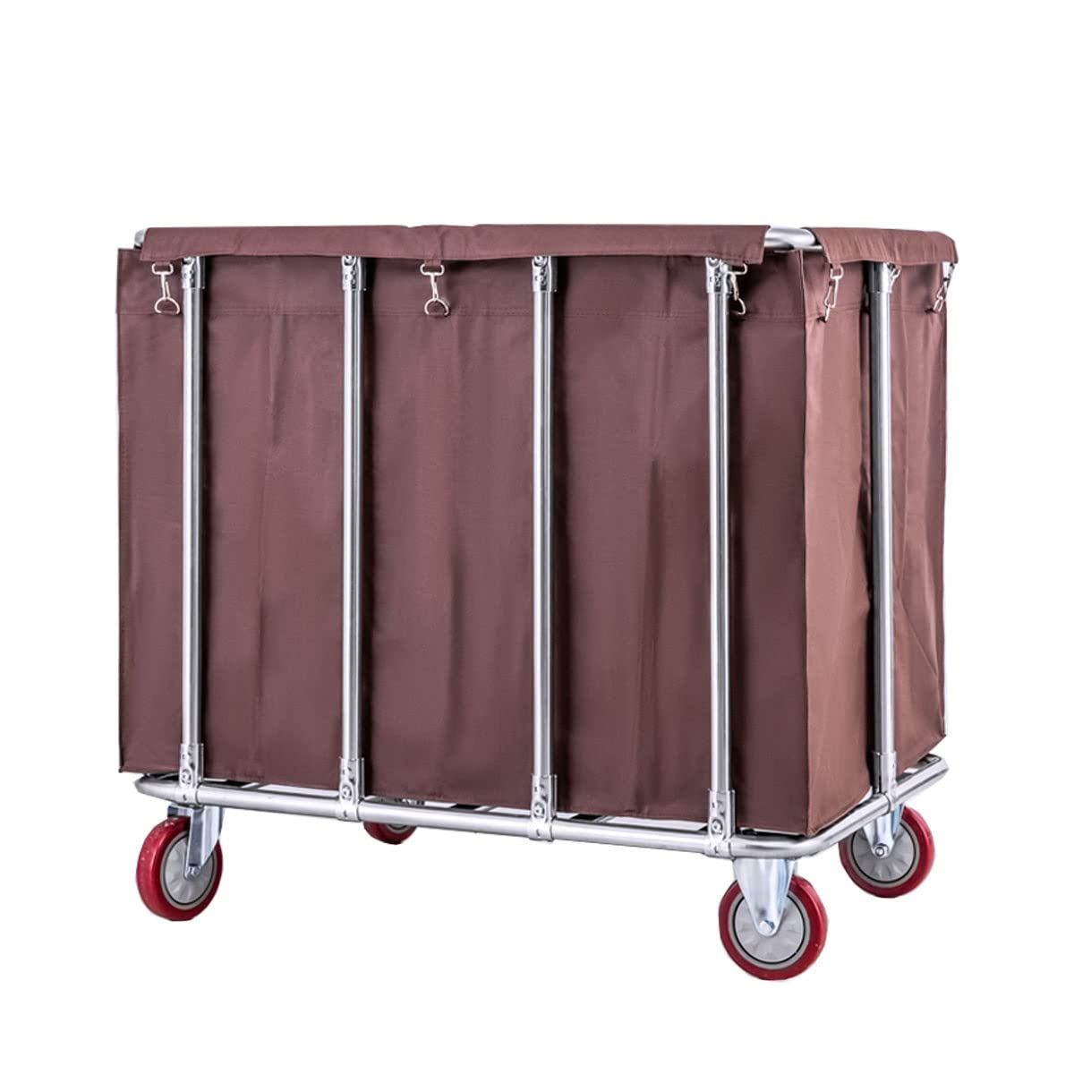 Buy BOYIDAI Laundry Cart with 5 Inch Wheels Rolling Laundry Hamper