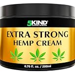 5kind Extra Strong Hemp Cream 200ml - High Strength Hemp Oil and Arnica Cream - for Massaging Joints & Muscles, Lower Back, Feet, Knees, Neck & Shoulders - Rich in Natural Extracts
