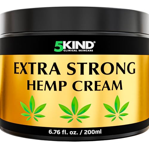 5kind Crème au chanvre ultra puissante 200ml - Huile de chanvre et...